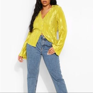 Plisse Oversized Shirt